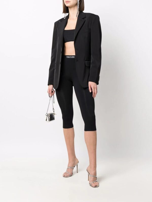 TOM FORD  cropped logo-waistband leggings - Image 2