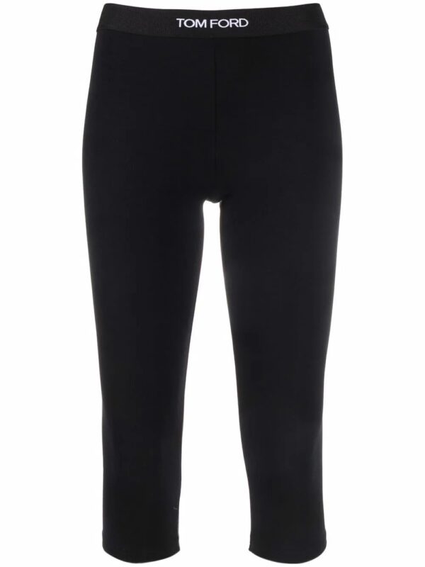 TOM FORD  cropped logo-waistband leggings
