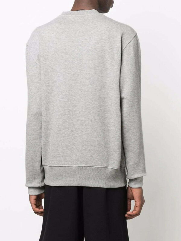 Versace Jeans Couture  metallic logo-print sweatshirt - Image 4