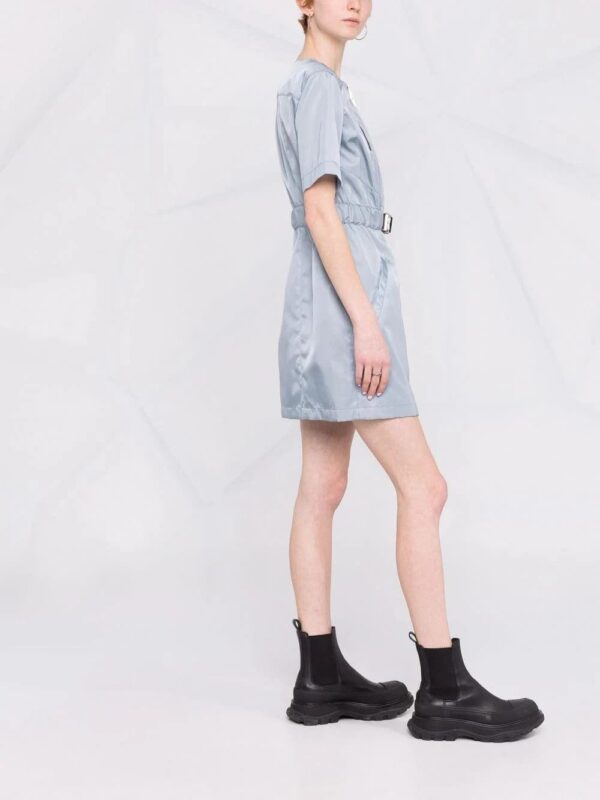 Givenchy  metallic zip-detail short-sleeved dress - Image 4