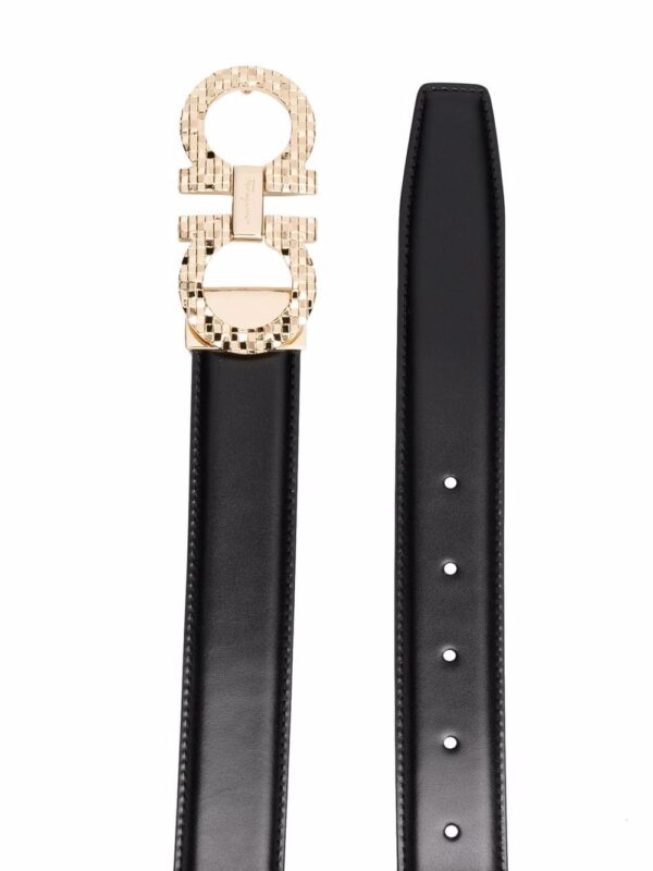 Ferragamo reversible checked Gancini-buckle belt - Image 2
