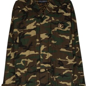 Dolce & Gabbana  logo-plaque camouflage-print overshirt