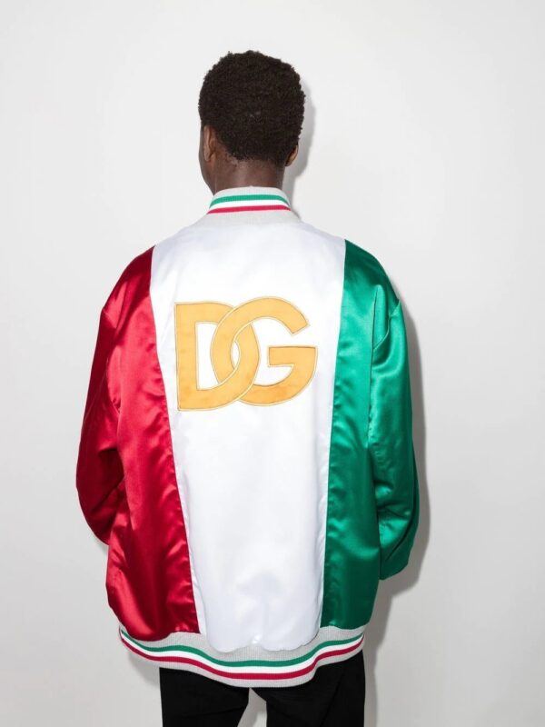 Dolce & Gabbana  Italia colour-block bomber jacket - Image 3