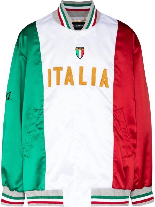 Dolce & Gabbana  Italia colour-block bomber jacket