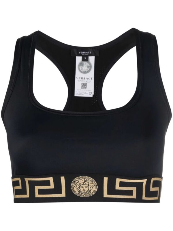 Versace  La Greca cropped sports bra