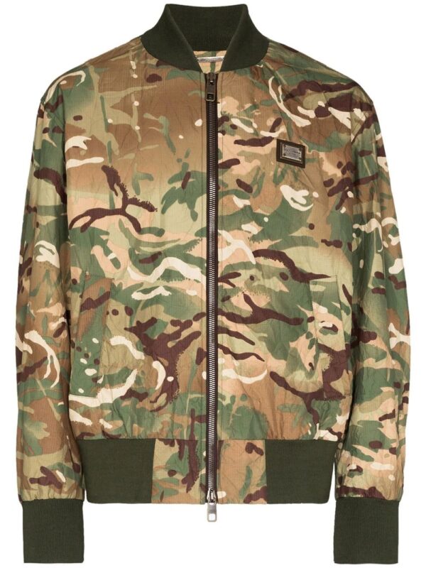 Dolce & Gabbana  camouflage-print bomber jacket
