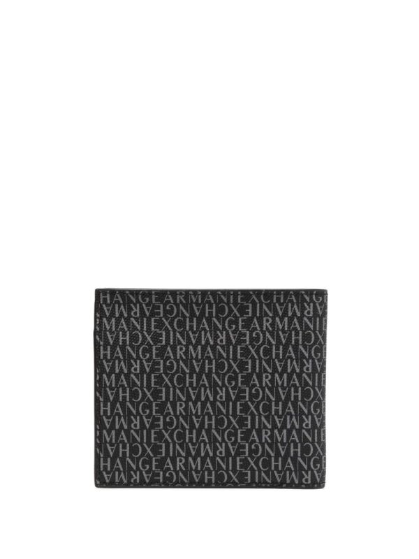 Armani Exchange  logo-print bi-fold wallet - Image 2