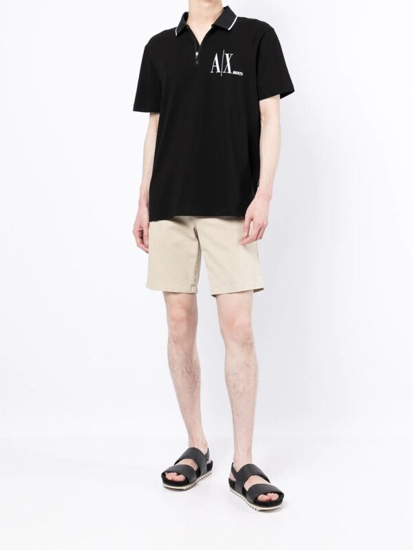 Armani Exchange logo-print polo shirt - Image 2