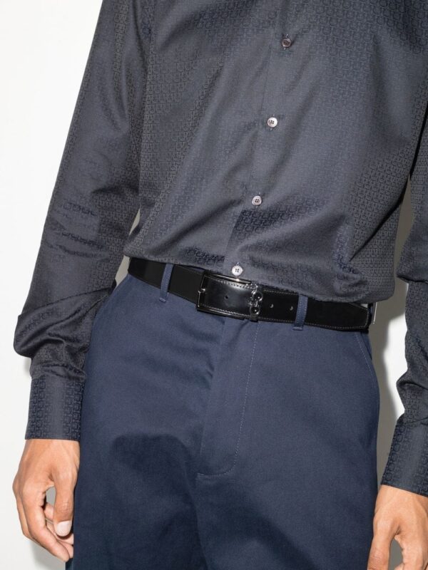 Ferragamo Gancini-motif leather belt - Image 4