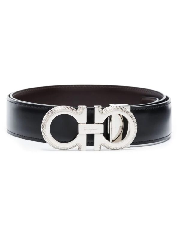 Ferragamo Gancini-motif reversible belt
