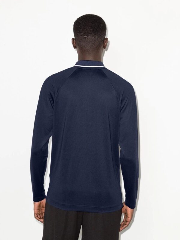 Lacoste  logo-patch long-sleeve polo shirt - Image 3
