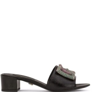 Dolce & Gabbana  crystal embellished logo slides