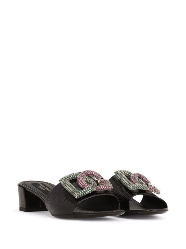 Dolce & Gabbana  crystal embellished logo slides - Image 2