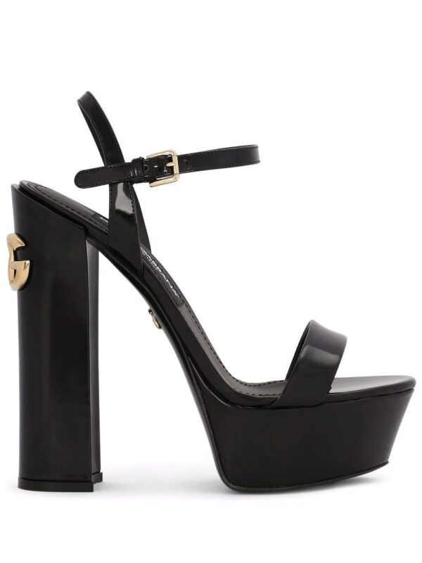 Dolce & gabbana  logo-plaque platform sandals