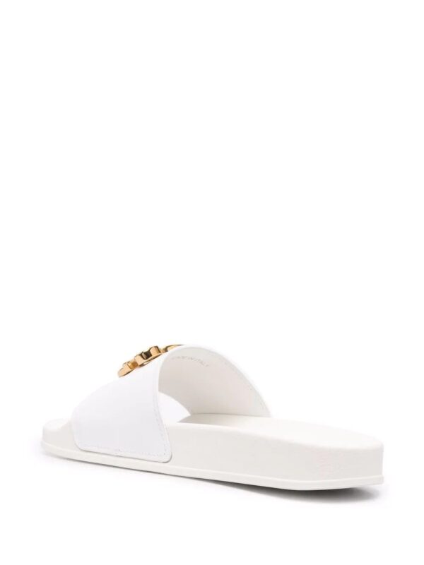 Dsquared2  logo-lettering flat slides - Image 3