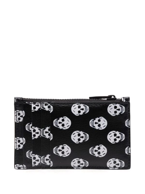 Alexander McQueen  skull-print zipped wallet - Image 2
