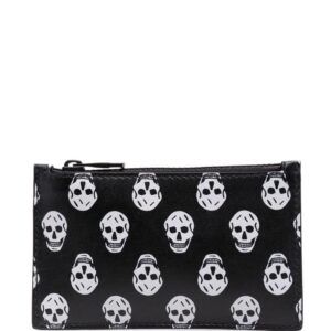 Alexander McQueen  skull-print zipped wallet