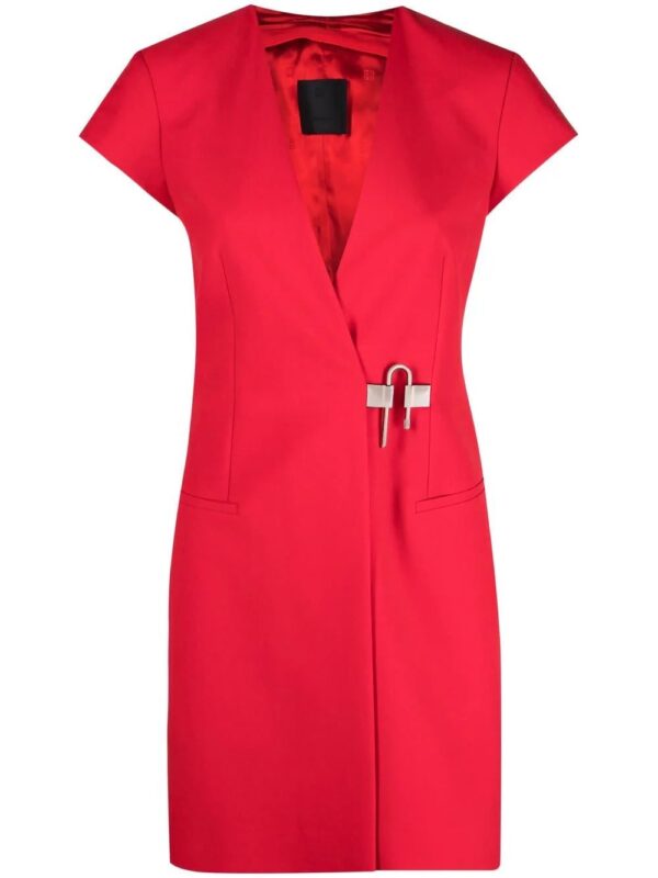 Givenchy  padlock-detail wrap dress