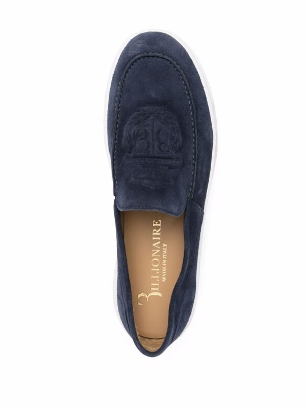 Billionaire  suede embossed logo Moccasin Sport - Image 4