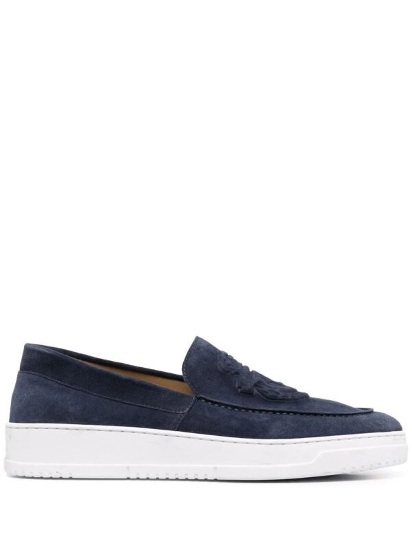 Billionaire  suede embossed logo Moccasin Sport