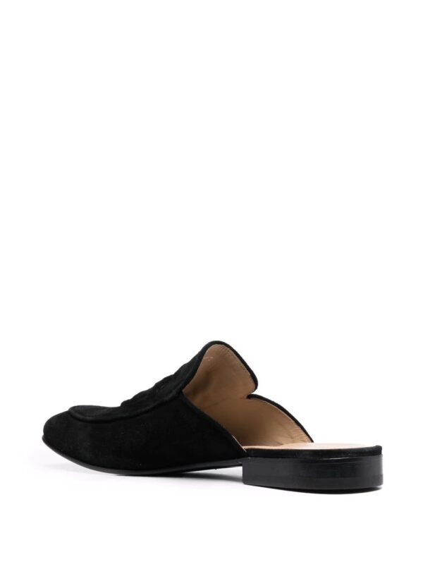 Billionaire  logo embossed suede mules - Image 3