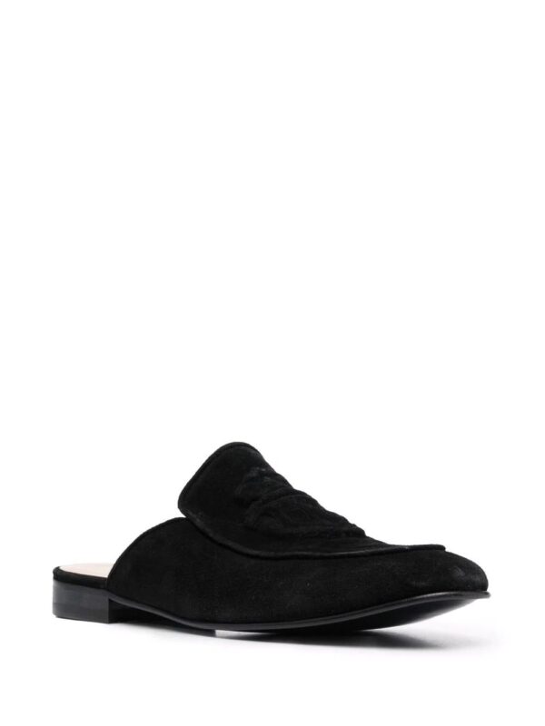 Billionaire  logo embossed suede mules - Image 2