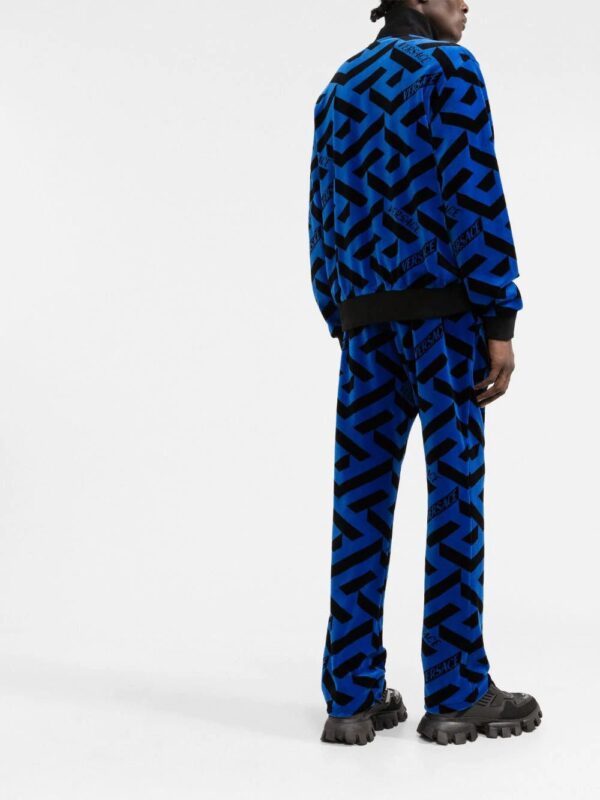 Versace  geometric-print track jacket - Image 4