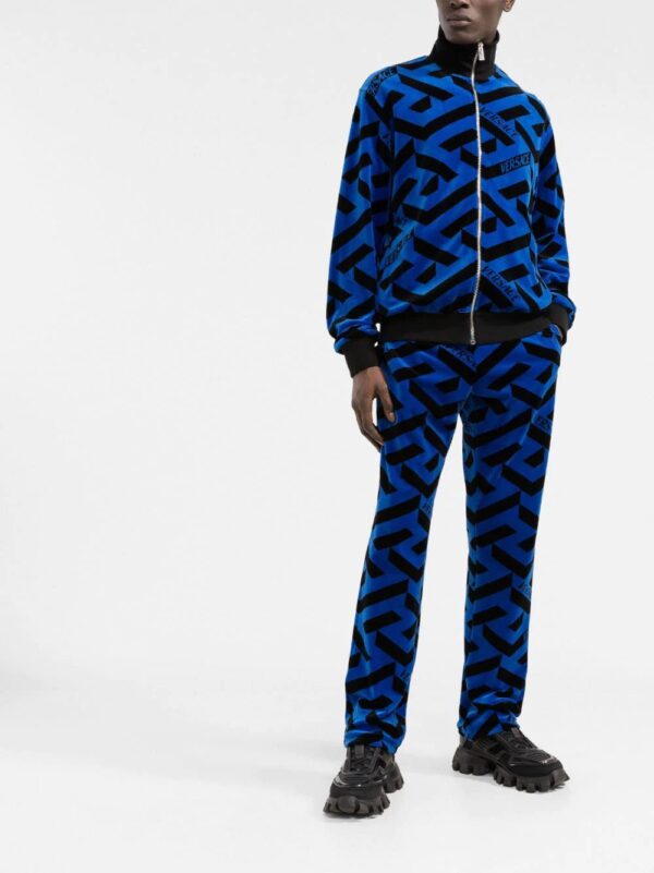 Versace  geometric-print track jacket - Image 2
