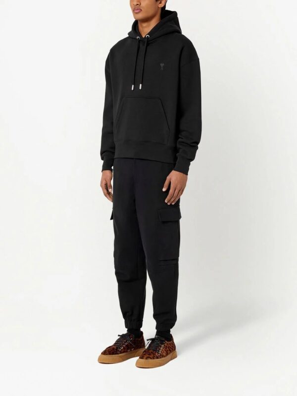 AMI Paris  Ami de Coeur embroidered hoodie - Image 3