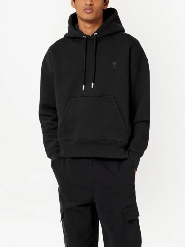 AMI Paris  Ami de Coeur embroidered hoodie - Image 4