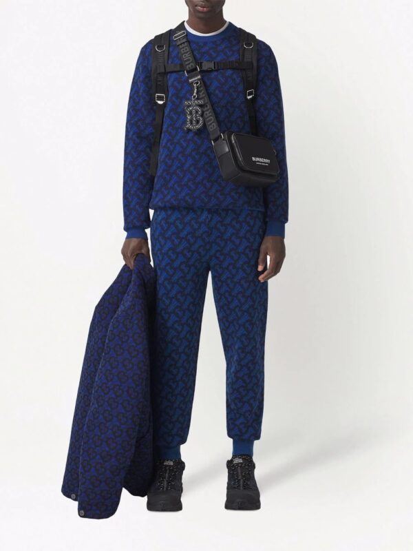 Burberry  monogram-pattern track pants - Image 2