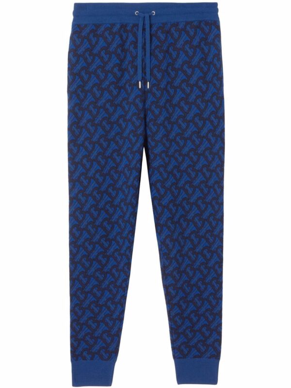 Burberry  monogram-pattern track pants