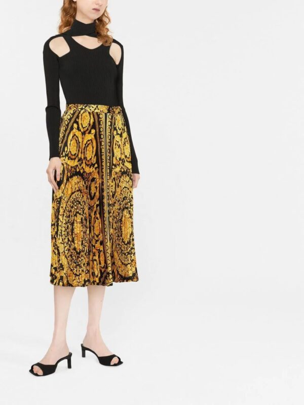 Versace  Barocco pleated midi skirt - Image 2