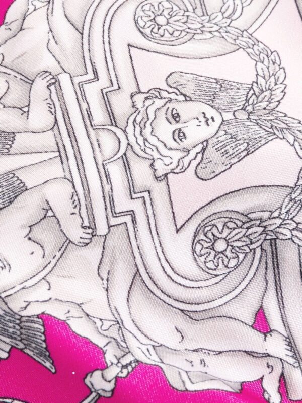 Versace Silver Baroque-print halterneck midi dress - Image 5