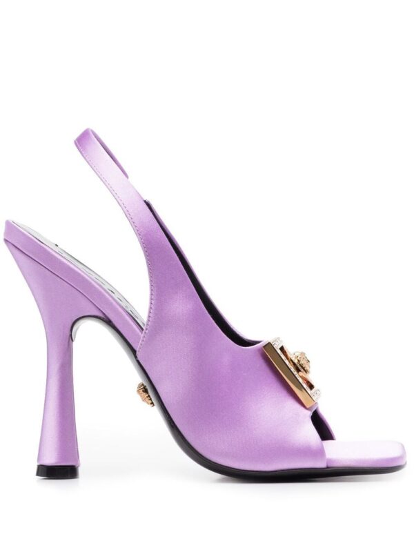 Versace Crystal 110mm satin sandals