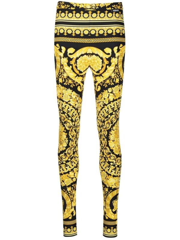 Versace  Barocco-print leggings