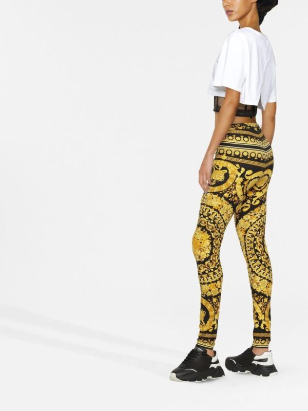 Versace  Barocco-print leggings - Image 4
