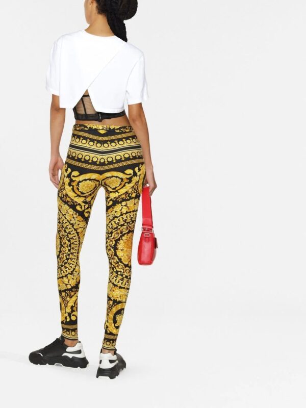 Versace  Barocco-print leggings - Image 3