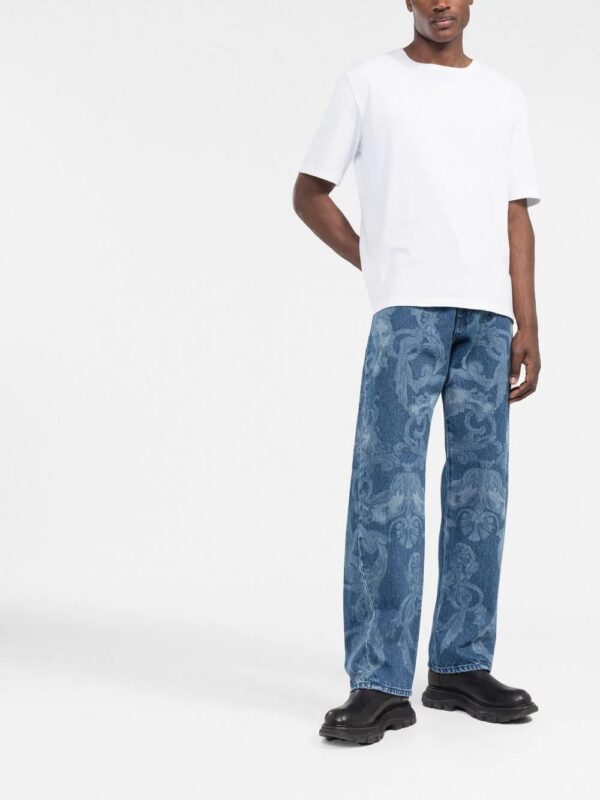 Versace Silver Baroque straight-leg jeans - Image 2