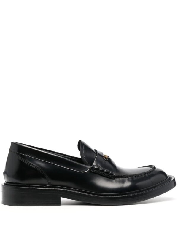 Versace  Medusa-head leather loafers