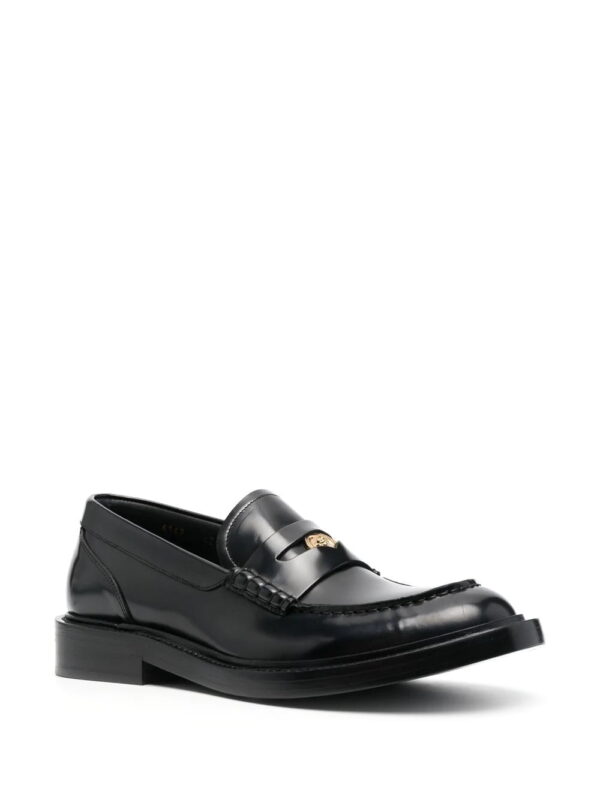 Versace  Medusa-head leather loafers - Image 2
