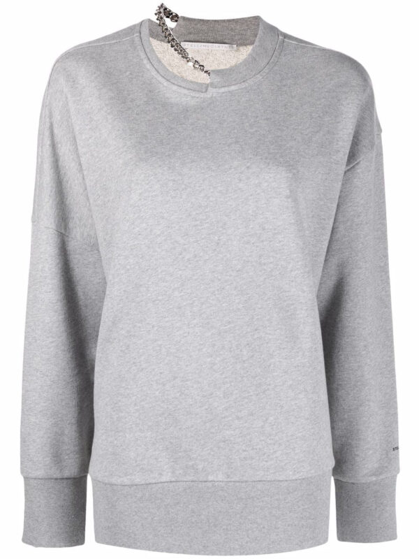 Stella McCartney  Falabella chain-embellished sweatshirt