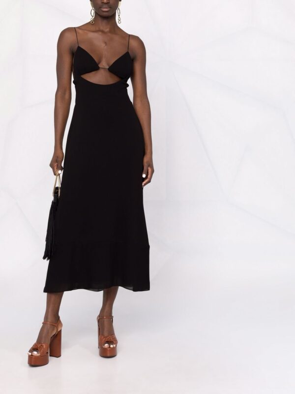 Saint Laurent open-back crepe dress - Image 2