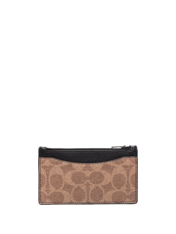 Coach  logo-canvas zipped wallet - Image 2