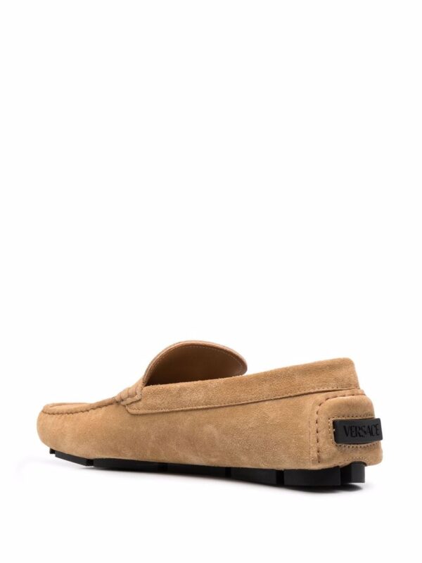Versace  Medusa Head suede loafers. - Image 3