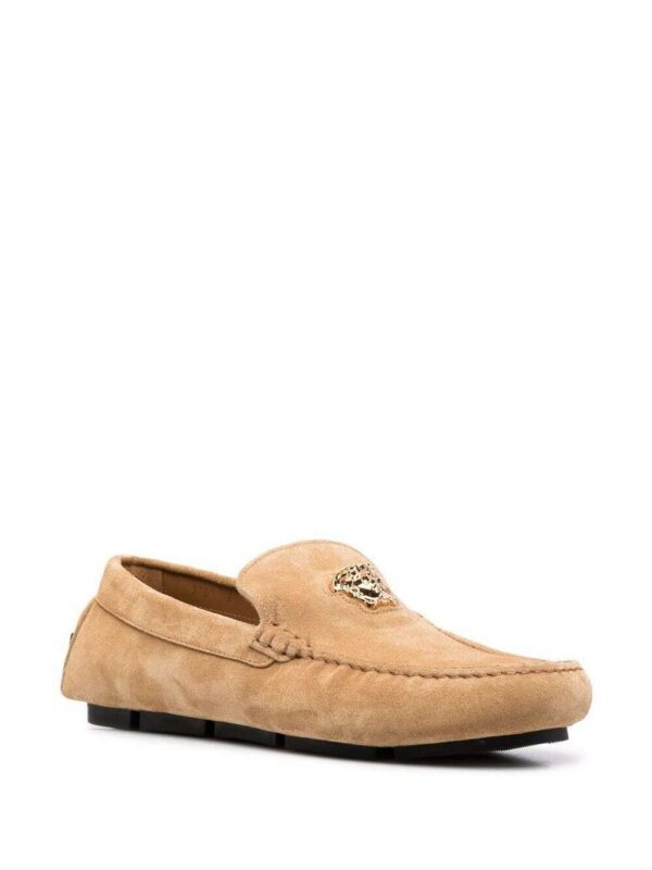 Versace  Medusa Head suede loafers. - Image 2