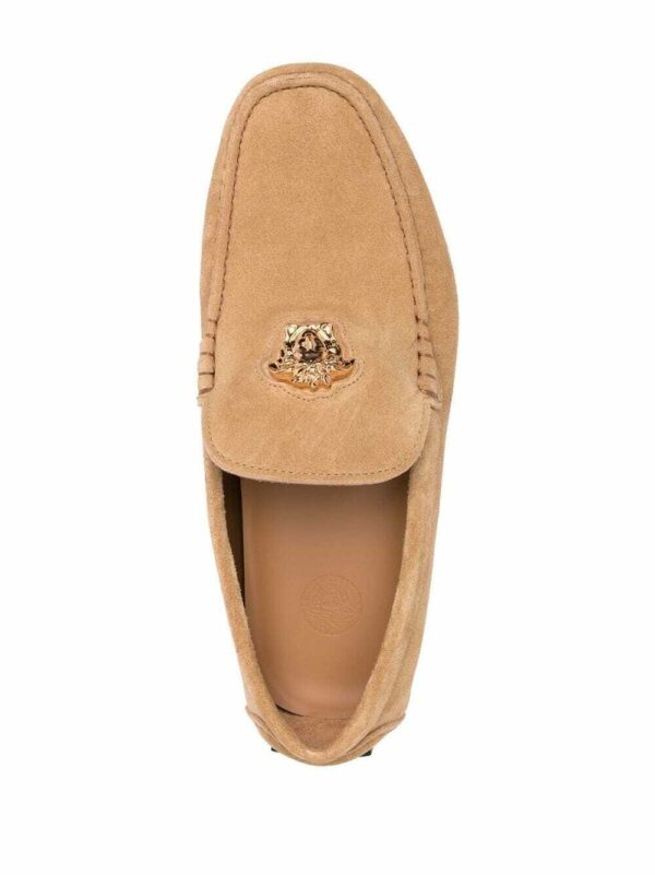 Versace  Medusa Head suede loafers. - Image 4