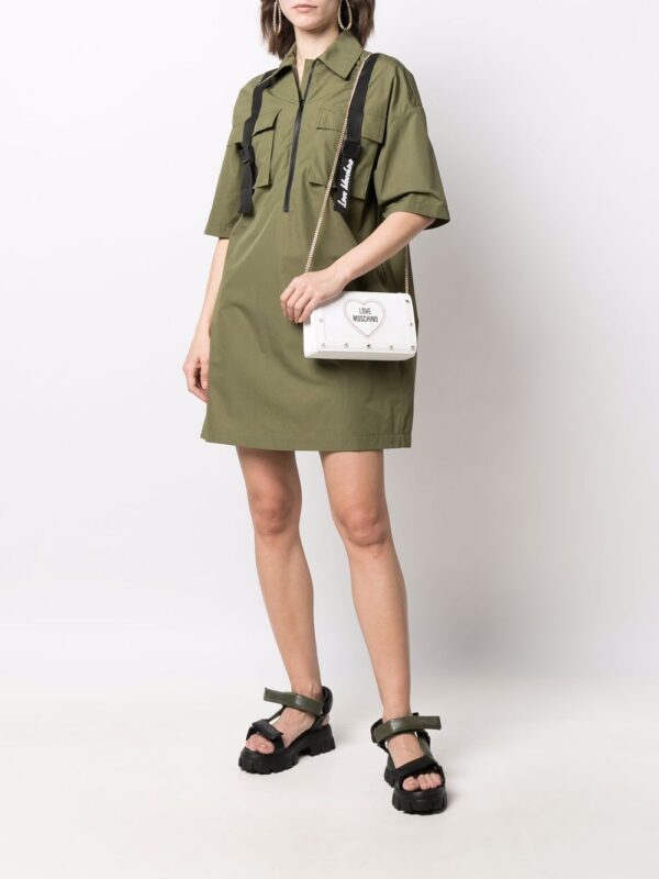 Love Moschino zip-up cotton-blend dress - Image 2