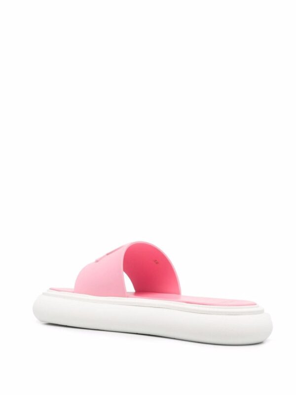 Moncler debossed-logo leather slides - Image 3