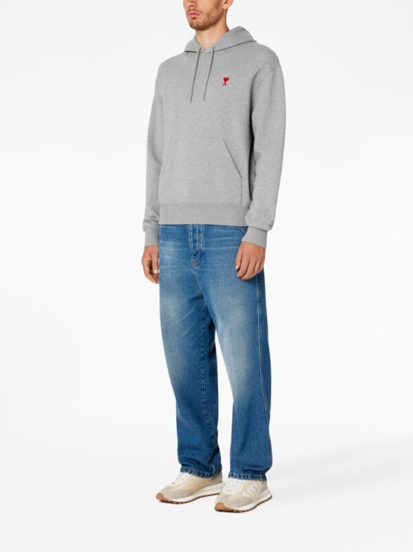 AMI Paris  Ami de Coeur organic-cotton hoodie - Image 3